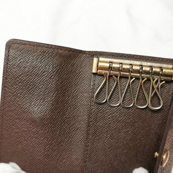 Authentic Louis Vuitton Damier Ebene 6 Key Holder - Picture 9 of 11